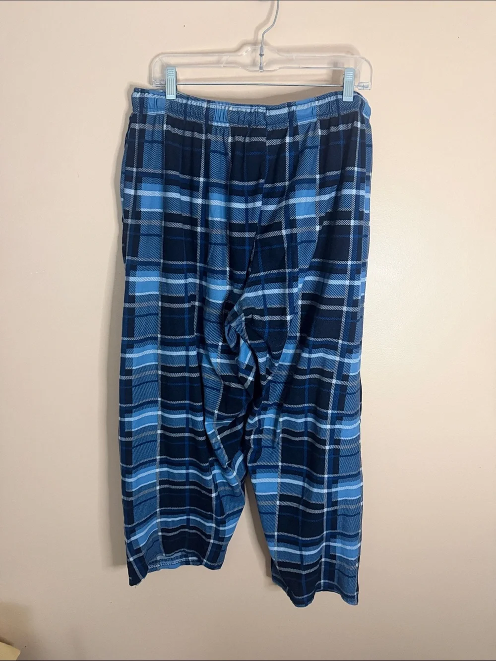 Men's Blue Plaid Lounge Joggers - Classic Comfort